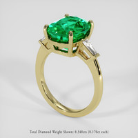 4.83 Ct. Emerald Ring, 18K Yellow Gold 2