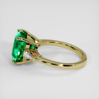 4.83 Ct. Emerald Ring, 18K Yellow Gold 4