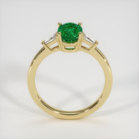 1.21 Ct. Emerald Ring, 18K Yellow Gold 3