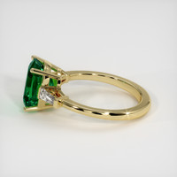 2.71 Ct. Emerald Ring, 18K Yellow Gold 4