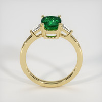 1.38 Ct. Emerald Ring, 18K Yellow Gold 3