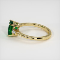 1.38 Ct. Emerald Ring, 18K Yellow Gold 4