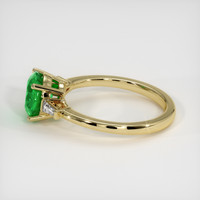 1.32 Ct. Emerald Ring, 18K Yellow Gold 4