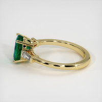 1.61 Ct. Emerald Ring, 18K Yellow Gold 4