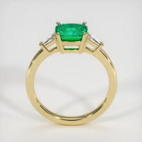 1.29 Ct. Emerald Ring, 18K Yellow Gold 3