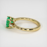 1.31 Ct. Emerald Ring, 18K Yellow Gold 4
