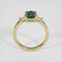 1.56 Ct. Bluish Green Sapphire Ring, 18K Yellow Gold 3