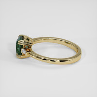 1.56 Ct. Bluish Green Sapphire Ring, 18K Yellow Gold 4
