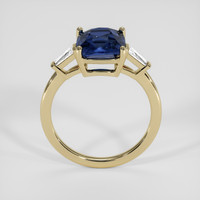 3.05 Ct. Blue Sapphire Ring, 18K Yellow Gold 3