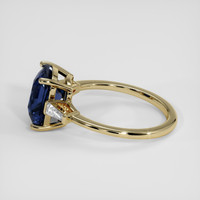 3.05 Ct. Blue Sapphire Ring, 18K Yellow Gold 4