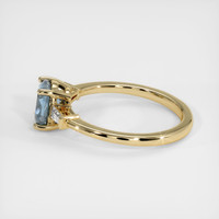 1.39 Ct. Sapphire Ring, 18K Yellow Gold 4