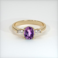 1.46 Ct. Sapphire Ring, 18K Yellow Gold 1