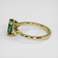 1.63 Ct. Green Sapphire Ring, 18K Yellow Gold 4