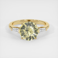 2.77 Ct. Sapphire Ring, 18K Yellow Gold 1