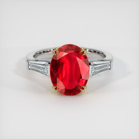 Ruby Ring 2.61 Ct., 14K Yellow White Preview