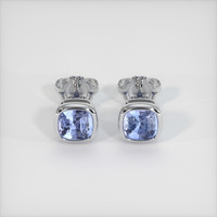 <span>2.53</span>&nbsp;<span class="tooltip-light">Ct.Tw.<span class="tooltiptext">Total Carat Weight</span></span> Sapphire Earrings, Platinum 950 1
