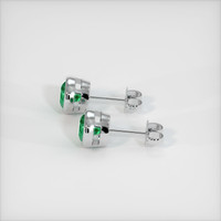 <span>3.23</span>&nbsp;<span class="tooltip-light">Ct.Tw.<span class="tooltiptext">Total Carat Weight</span></span> Emerald Earrings, Platinum 950 3