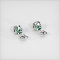 <span>1.66</span>&nbsp;<span class="tooltip-light">Ct.Tw.<span class="tooltiptext">Total Carat Weight</span></span> Emerald Earrings, Platinum 950 4