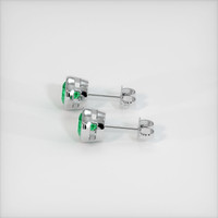 <span>3.20</span>&nbsp;<span class="tooltip-light">Ct.Tw.<span class="tooltiptext">Total Carat Weight</span></span> Emerald Earrings, Platinum 950 3