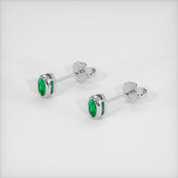 Emerald Earrings 0.48 Ct.Tw.Total Carat Weight, Platinum 950 Preview