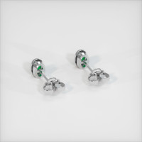Emerald Earrings 0.48 Ct.Tw.Total Carat Weight, Platinum 950 Preview