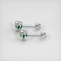 <span>0.69</span>&nbsp;<span class="tooltip-light">Ct.Tw.<span class="tooltiptext">Total Carat Weight</span></span> Emerald Earrings, Platinum 950 3