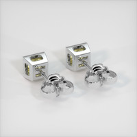 <span>0.73</span>&nbsp;<span class="tooltip-light">Ct.Tw.<span class="tooltiptext">Total Carat Weight</span></span> Sapphire Earrings, Platinum 950 4
