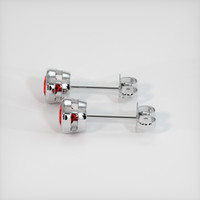 <span>0.67</span>&nbsp;<span class="tooltip-light">Ct.Tw.<span class="tooltiptext">Total Carat Weight</span></span> Ruby Earrings, Platinum 950 3