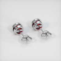 1.37 Ct.Tw. Ruby Earrings, Platinum 950 4