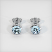 <span>1.79</span>&nbsp;<span class="tooltip-light">Ct.Tw.<span class="tooltiptext">Total Carat Weight</span></span> Gemstone Earrings, Platinum 950 1