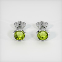 <span>2.02</span>&nbsp;<span class="tooltip-light">Ct.Tw.<span class="tooltiptext">Total Carat Weight</span></span> Gemstone Earrings, Platinum 950 1