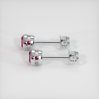 0.87 Ct.Tw. Ruby Earrings, Platinum 950 3