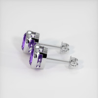 1.62 Ct.Tw. Gemstone Earrings, Platinum 950 3