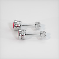 <span>1.10</span>&nbsp;<span class="tooltip-light">Ct.Tw.<span class="tooltiptext">Total Carat Weight</span></span> Ruby Earrings, Platinum 950 3