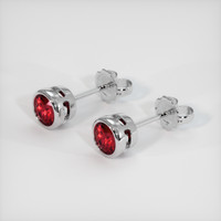 2.05 Ct.Tw. Ruby Earrings, Platinum 950 2