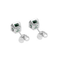<span>0.99</span>&nbsp;<span class="tooltip-light">Ct.Tw.<span class="tooltiptext">Total Carat Weight</span></span> Emerald Earrings, Platinum 950 4