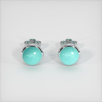 1.90 Ct.Tw. Gemstone Earrings, Platinum 950 1