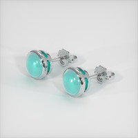 1.90 Ct.Tw. Gemstone Earrings, Platinum 950 2