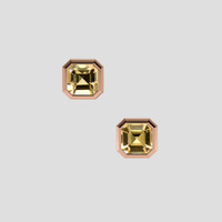 <span>0.54</span>&nbsp;<span class="tooltip-light">Ct.Tw.<span class="tooltiptext">Total Carat Weight</span></span> Peach Sapphire Earrings, 14K Rose Gold 1