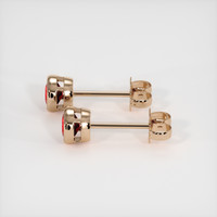 <span>1.14</span> <span class="tooltip-light">Ct.Tw.<span class="tooltiptext">Total Carat Weight</span></span> Ruby Earrings, 14K Rose Gold 3