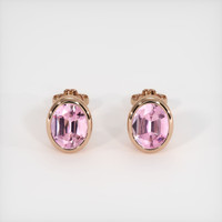 2.08 Ct.Tw. Gemstone Earrings, 14K Rose Gold 1