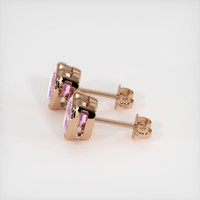 2.08 Ct.Tw. Gemstone Earrings, 14K Rose Gold 3
