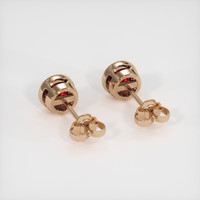 1.37 Ct.Tw. Ruby Earrings, 14K Rose Gold 4