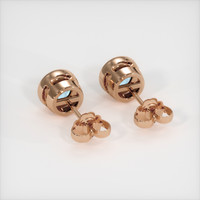 1.79 Ct.Tw. Gemstone Earrings, 14K Rose Gold 4