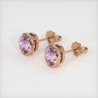 <span>3.48</span>&nbsp;<span class="tooltip-light">Ct.Tw.<span class="tooltiptext">Total Carat Weight</span></span> Gemstone Earrings, 14K Rose Gold 2