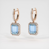 <span>1.92</span> <span class="tooltip-light">Ct.Tw.<span class="tooltiptext">Total Carat Weight</span></span> Green Peridot Earrings, 14K Rose Gold 3
