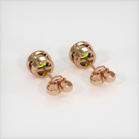 <span>1.92</span> <span class="tooltip-light">Ct.Tw.<span class="tooltiptext">Total Carat Weight</span></span> Green Peridot Earrings, 14K Rose Gold 4