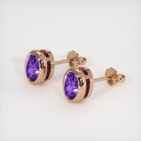 <span>1.62</span>&nbsp;<span class="tooltip-light">Ct.Tw.<span class="tooltiptext">Total Carat Weight</span></span> Gemstone Earrings, 14K Rose Gold 2