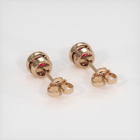 <span>0.65</span>&nbsp;<span class="tooltip-light">Ct.Tw.<span class="tooltiptext">Total Carat Weight</span></span> Ruby Earrings, 14K Rose Gold 4