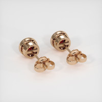 2.05 Ct.Tw. Ruby Earrings, 14K Rose Gold 4